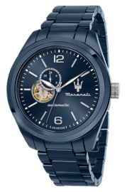 WATCH TRAGUARDO CERAMIC 45 AUTO BLU DIAL BR BL