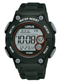 WATCH Hombre Sports Digital correa negra 42mm