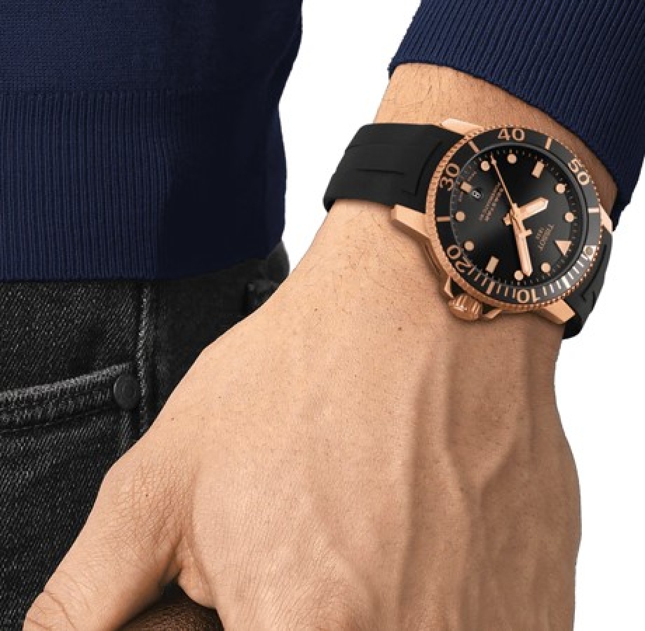 Tissot seastar 1000 sales powermatic 80 rose gold