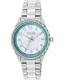 WATCH MINI T-BEAR SS BISEL VERDE MENTA