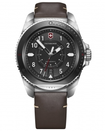 WATCH JOURNEY 1884 BLACK DIAL, BROWN STRAP