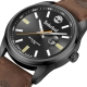 TIMBERLAND ORFORD MATT BLACK DIAL BROWN STRAP 3HD TDWGB0010801