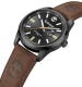 TIMBERLAND ORFORD MATT BLACK DIAL BROWN STRAP 3HD TDWGB0010801