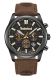 Northbridge Black Dial Brown Strap