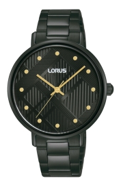 WATCH Mujer brazalete 3 agujas 36mm IP negro