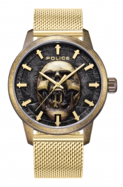 WATCH Raho Skull Black Dial IPG Mesh 3H