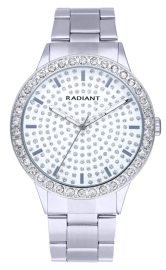 WATCH RADIANT ECLIPSE 43MM WHITE DIAL SILVER BRAZ RA578204