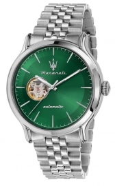 WATCH EPOCA 42MM AUTO GREEN DIAL BR SS