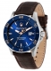 MASERATI COMPETIZIONE 43MM 3H BLUE DIAL BROWN ST R8851100004