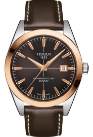 WATCH TISSOT GENTLEMAN POWERMATIC 80 SILICIUM SOLID 18K GOLD BEZEL   T9274074629100