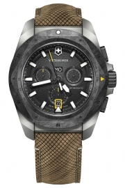 WATCH INOX CHRONO TITANIUM/CARBON, BLACK DIAL