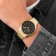 Grille Black Dial IPGold Bracelet 3H