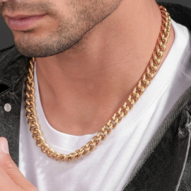 WATCH CRANK GOLD NECKLACE