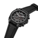 Norwood Black Dial Black Leather Dual T