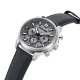 Rangy Grey Dial Grey Leather Multif.
