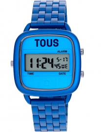 WATCH D-LOGO ALUMINIO AZUL, BRAZALETE