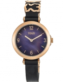 WATCH ICON CHARMS IPRG/IP NEGRO MESH