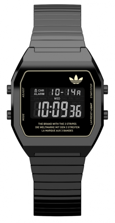 Adidas digital watch black deals