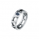 ICONIC RING WITH IP BLUE TRIDENT S25
