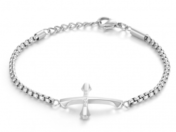 WATCH DIE - CUT SILVER BRACELET