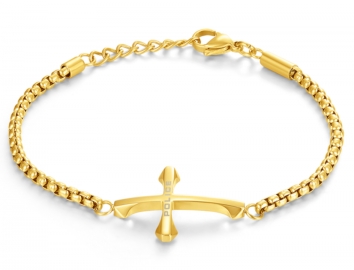 WATCH DIE - CUT GOLD BRACELET