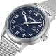 Trumbull 3HD Blue Dial SS Mesh