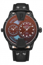 WATCH Huntley SS/Black Dial Black Leath 2H+3H