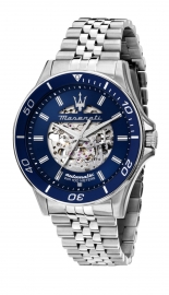 WATCH SFIDA 44MM AUTO BLUE DIAL SS BR