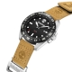 Carrigan 3Hd Black Dial Brown Leather