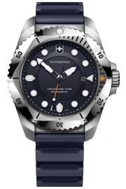 WATCH DIVE PRO SS BLUE DIAL, BLUE RUBBER