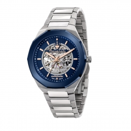 WATCH STILE 45MM AUTO BLUE DIAL BR SS
