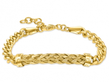 WATCH CROSSED GOLD BRACELET