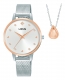 Mujer Reloj y Collar Rose