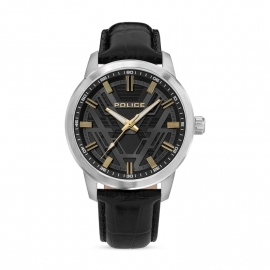 WATCH Axis Black Dial Black Leather 3H