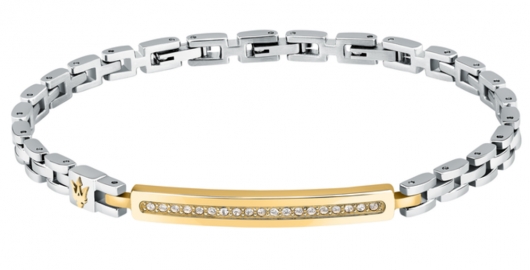 WATCH ICONIC BR IP YG TAG W/WH. CRYS. 18.5+3CM