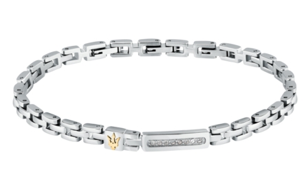 WATCH ICONIC BR IP YG WHITE CRYSTALS 18+3.5CM