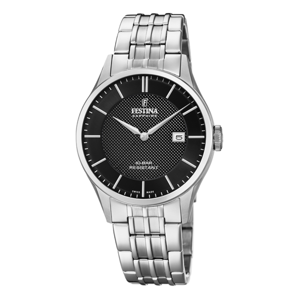 FESTINA SWISS MADE ACERO CLASICO F20005/4