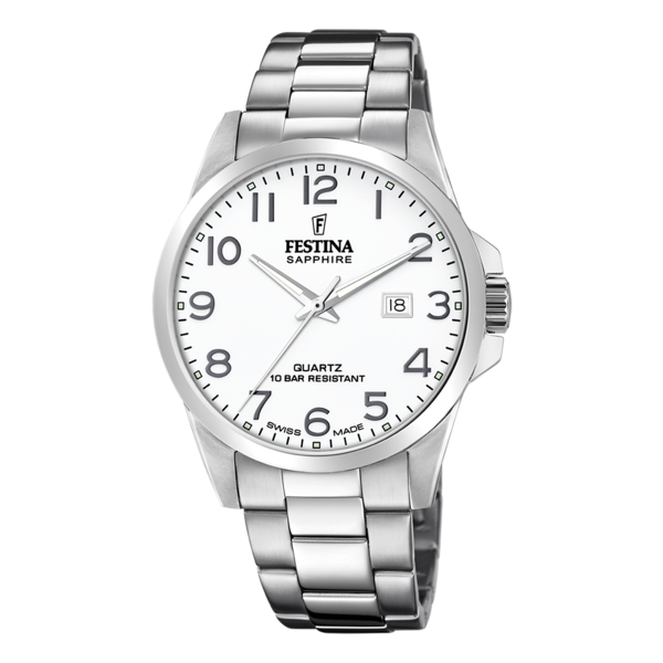 FESTINA SWISS MADE ACERO CLASICO F20024/1
