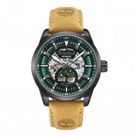 WATCH Henniker Autom. Green Dial Brown Leather