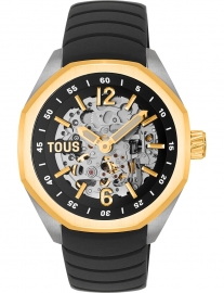 WATCH TOUS NOW SKELETON AUTO SS/IPG SILI NEGRA