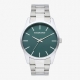Reloj Hombre Basic42 Verde/Plata