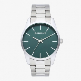 WATCH Reloj Hombre Basic42 Verde/Plata