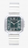 Reloj Hombre Chris Him Verde Plateado
