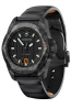 INOX GENT AUTO CARBON,  BLACK DIAL&RUBBE