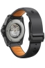 INOX GENT AUTO CARBON,  BLACK DIAL&RUBBE