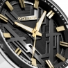 Axis Black Dial Black Leather 3H