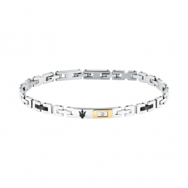 WATCH DIAMONDS BR SS YG+BLK DIA 0.0045 18+3.5