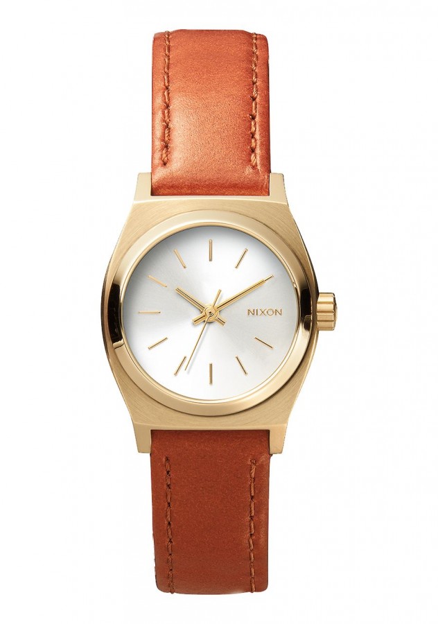 NIXON SMALL TIME TELLER LEATHER A5091976 Watchalia