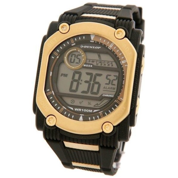 DUNLOP OROLOGI - Nero Con Oro DUN-78-G06