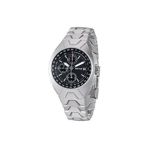 SECTOR SPORT WATCH  ALU 185 CHRONO BLACK R3253985055